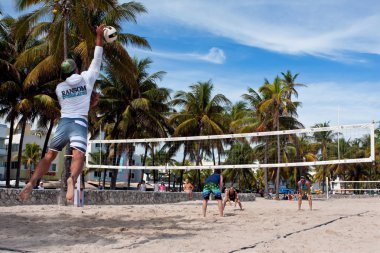 Adam sayısı smaç servis Miami pikap Beach Volleyball oyunu