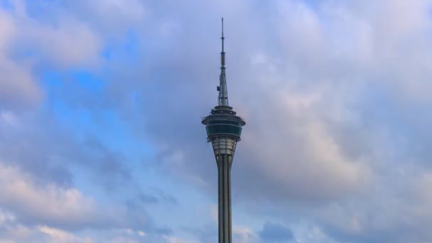 Macao Torre e Ponte di Macao Punto di riferimento Luogo di Macao Cina (zoom out ) — Video Stock