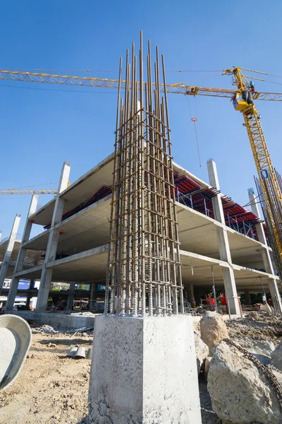 Cement prop in building construct site — Stock Photo, Image