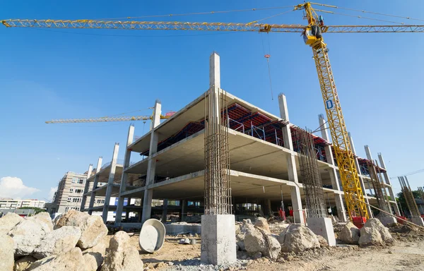 Cement prop in building construct site — Stock Photo, Image