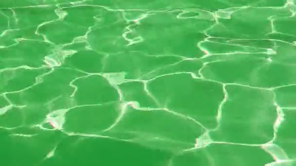 Textura pozadí příval vody (zelená) — Stock video