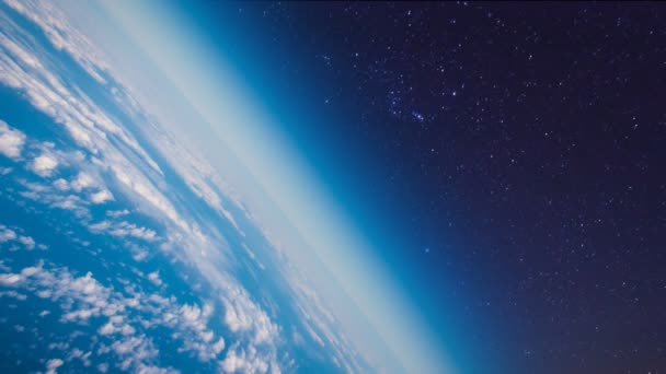 Planeet aarde in de ruimte — Stockvideo