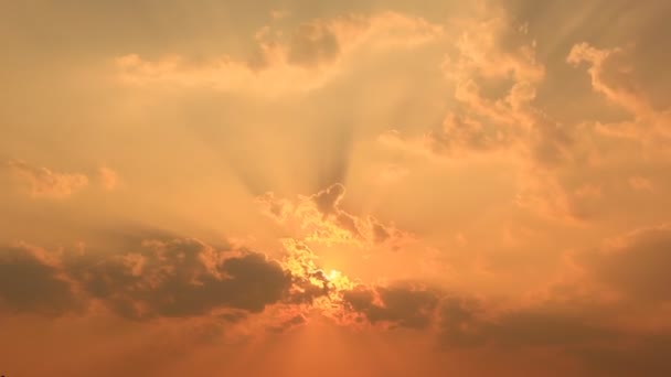 Tiempo de caducidad Hermosa puesta de sol — Vídeo de stock