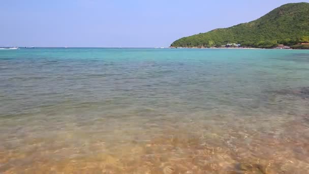 Tien beach in koh larn insel chonburi thailand — Stockvideo