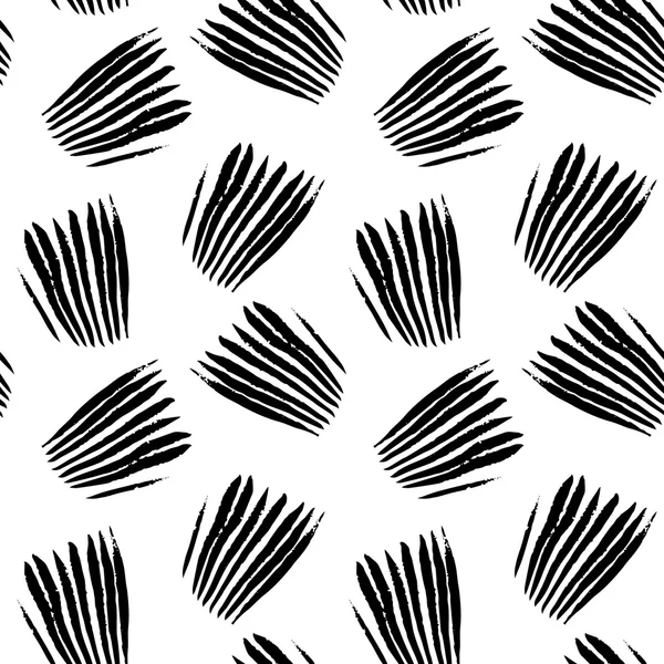 Grunge black and white seamless pattern — Stock Vector