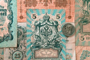 Tahsilat tahsilat banknotları. Eski kraliyet parası