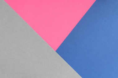 Soyut geometrik kağıt arka plan. Pembe, mavi, gri renkler.