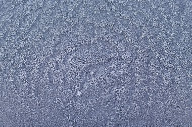 Mavi buzlu metal yüzey, yakın plan..