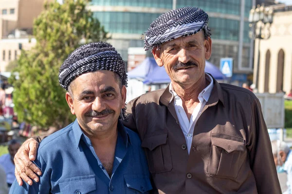 Eylül 2021 Erbil Irak Geleneksel Giyinmiş Kürt Adamlar Erbil Kürdistan — Stok fotoğraf