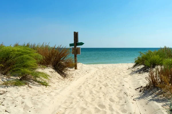 Sentiero Verso Costa Del Mar Nero Nelle Lagune Tuzly Amazzonia — Foto Stock