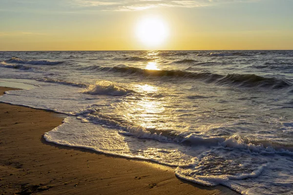 Золотий Схід Сонця Пляжі — стокове фото