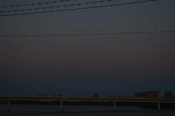 伏尔加河和尼兹尼诺夫哥罗德河的黎明 — 图库照片