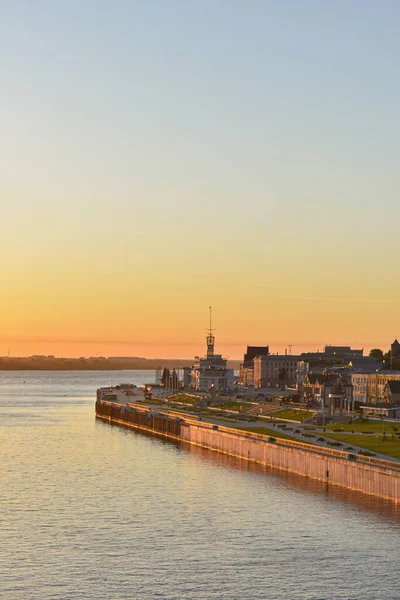 Nizjni Novgorod Promenade Bij Dageraad — Stockfoto