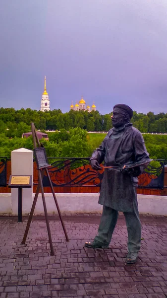 Monument Artist Vladimir City — Stock Photo, Image