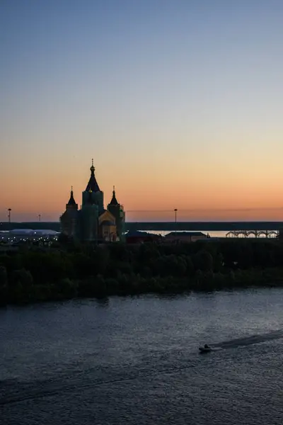 Panorama Nijni Novgorod Aube — Photo