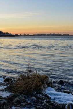 Nizhny Novgorod. Volga 'da günbatımı