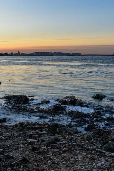 Nizjni Novgorod Zonsondergang Wolga — Stockfoto