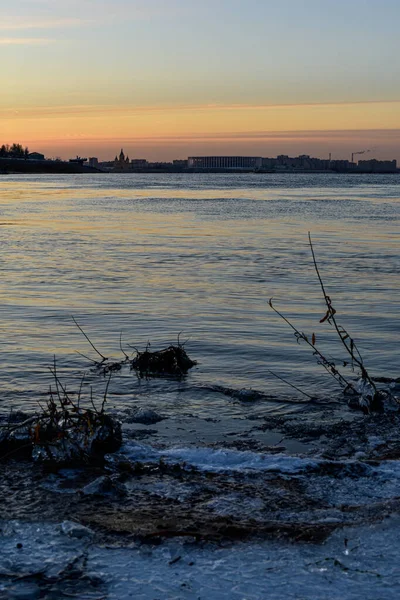 Nizhny Novgorod Pôr Sol Volga — Fotografia de Stock