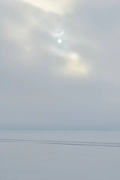 Wolga Küste Winter — Stockfoto