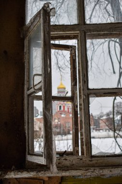 Kışın Nizhny Novgorod Kilisesi