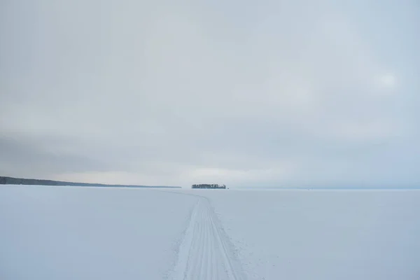 Wolga Küste Winter — Stockfoto