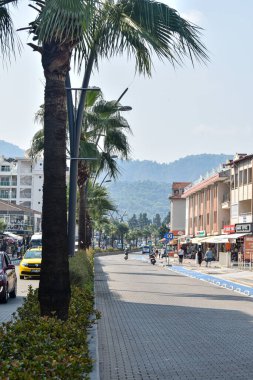 Marmaris 'in güzel sokakları. Türkiye