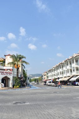 Marmaris 'in güzel sokakları. Türkiye