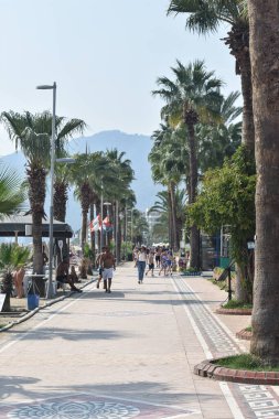 Marmaris 'in güzel sokakları. Türkiye