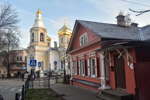 Velhas Ruas Históricas Nizhny Novgorod — Fotografia de Stock