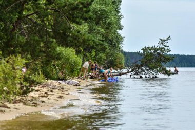 Volga Nehri 'nin güzel kıyıları