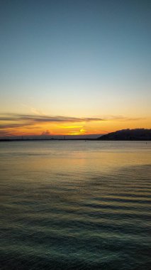 Volga Nehri 'nde şafak vakti. Nizhny Novgorod