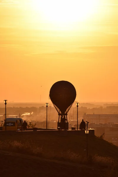 Atemberaubender Sonnenuntergang Nischni Nowgorod Russland — Stockfoto