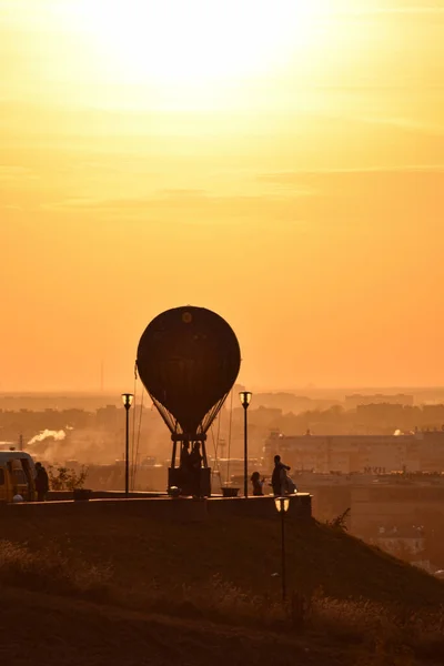 Atemberaubender Sonnenuntergang Nischni Nowgorod Russland — Stockfoto