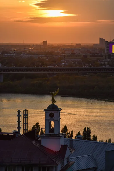 ニジニ ノヴゴロドの素晴らしい夕日 ロシア — ストック写真