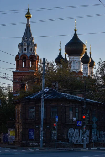 Gryning Gatorna Nizjnij Novgorod — Stockfoto