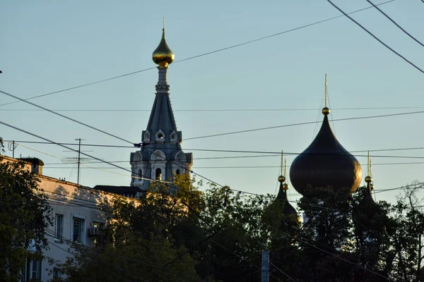 Gryning Gatorna Nizjnij Novgorod — Stockfoto