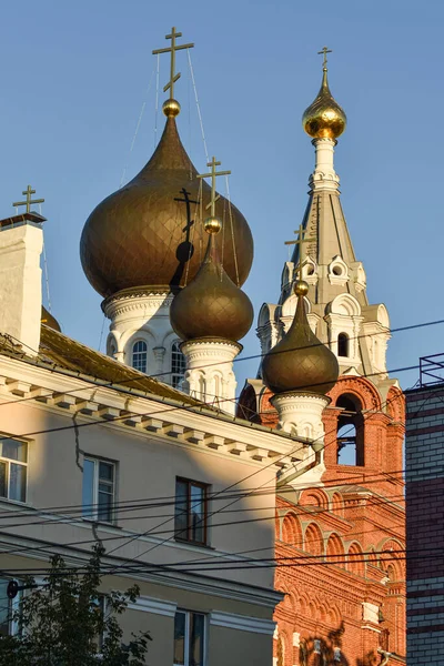 Şafak Vakti Nizhny Novgorod Sokaklarında — Stok fotoğraf