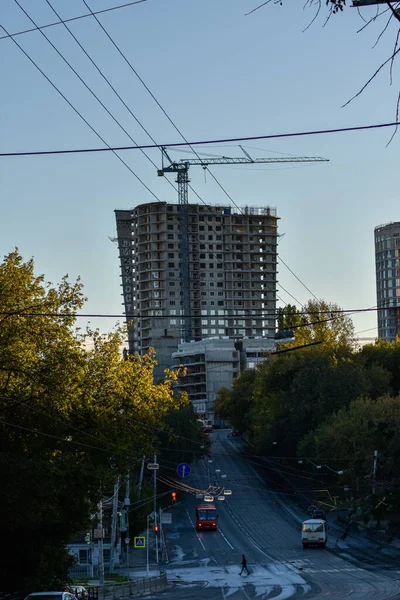 Amanecer Las Calles Nizhny Novgorod — Foto de Stock