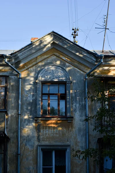 Красивый Старый Дом Архитектура Сталина — стоковое фото