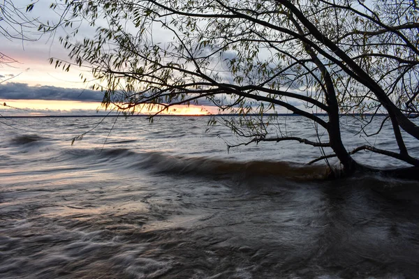 Hermoso Atardecer Río Volga —  Fotos de Stock