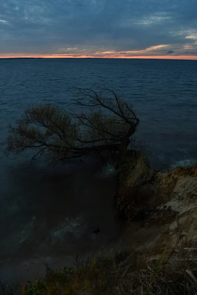 Belo Pôr Sol Rio Volga — Fotografia de Stock