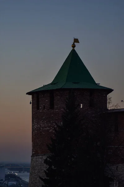 Sanfter Sonnenuntergang Nischni Nowgorod — Stockfoto