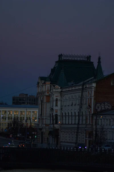 Нежный Закат Нижнем Новгороде — стоковое фото