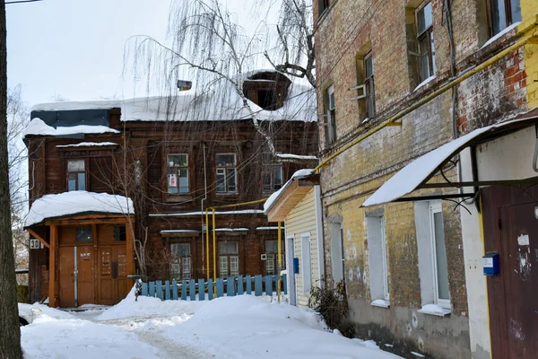 历史悠久的老房子 Nizhny Novgorod — 图库照片