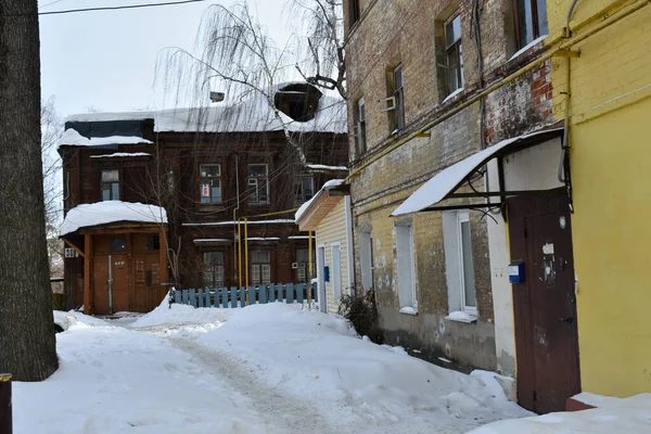 Casa Velha Histórica Nizhny Novgorod — Fotografia de Stock