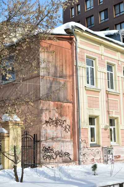 Casa Antigua Histórica Nizhny Novgorod — Foto de Stock