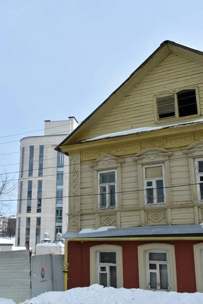 Historický Starý Dům Nižný Novgorod — Stock fotografie