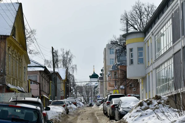 Historiskt Gammalt Hus Nizjnij Novgorod — Stockfoto