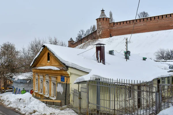 Casa Velha Histórica Nizhny Novgorod — Fotografia de Stock