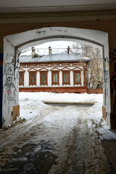 Casa Antigua Histórica Nizhny Novgorod — Foto de Stock